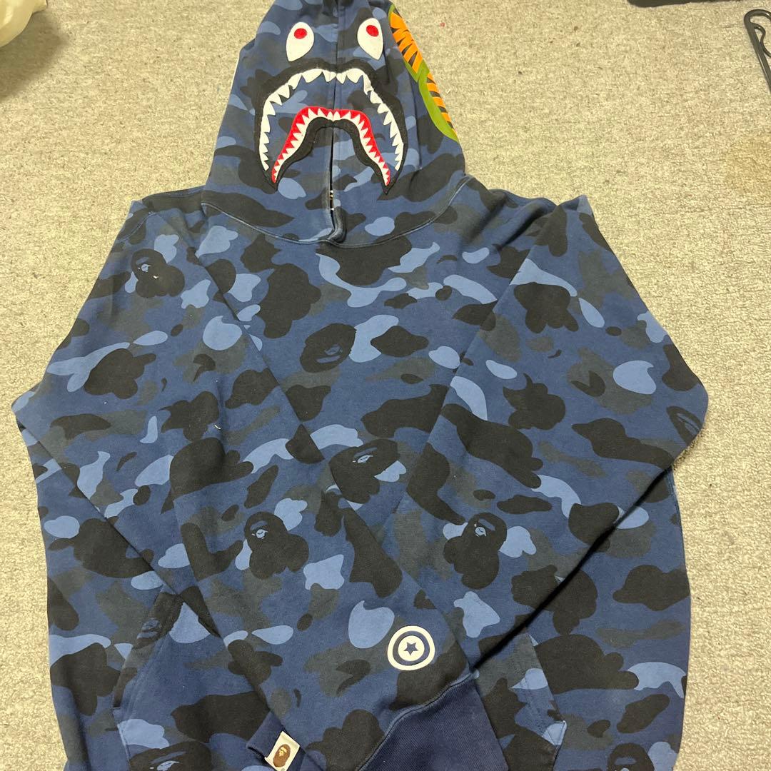 A・BATHING APE シャークパーカー XL