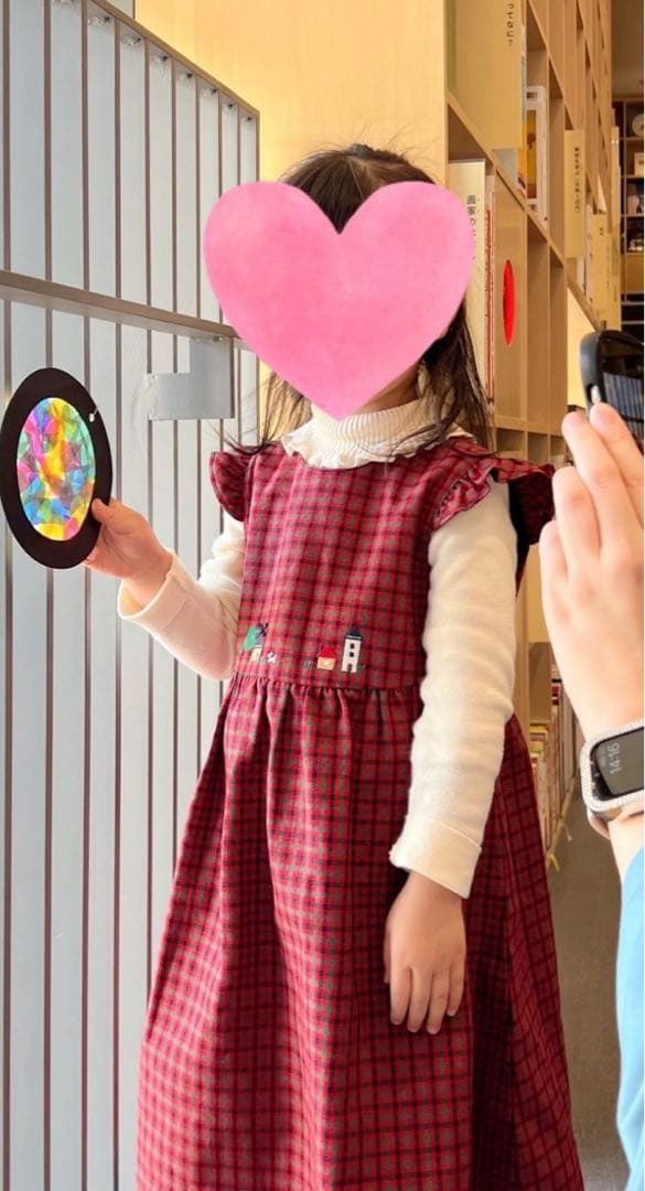 ファミリア　ワンピース　ジャンパースカート　カーディガン　110 現行品