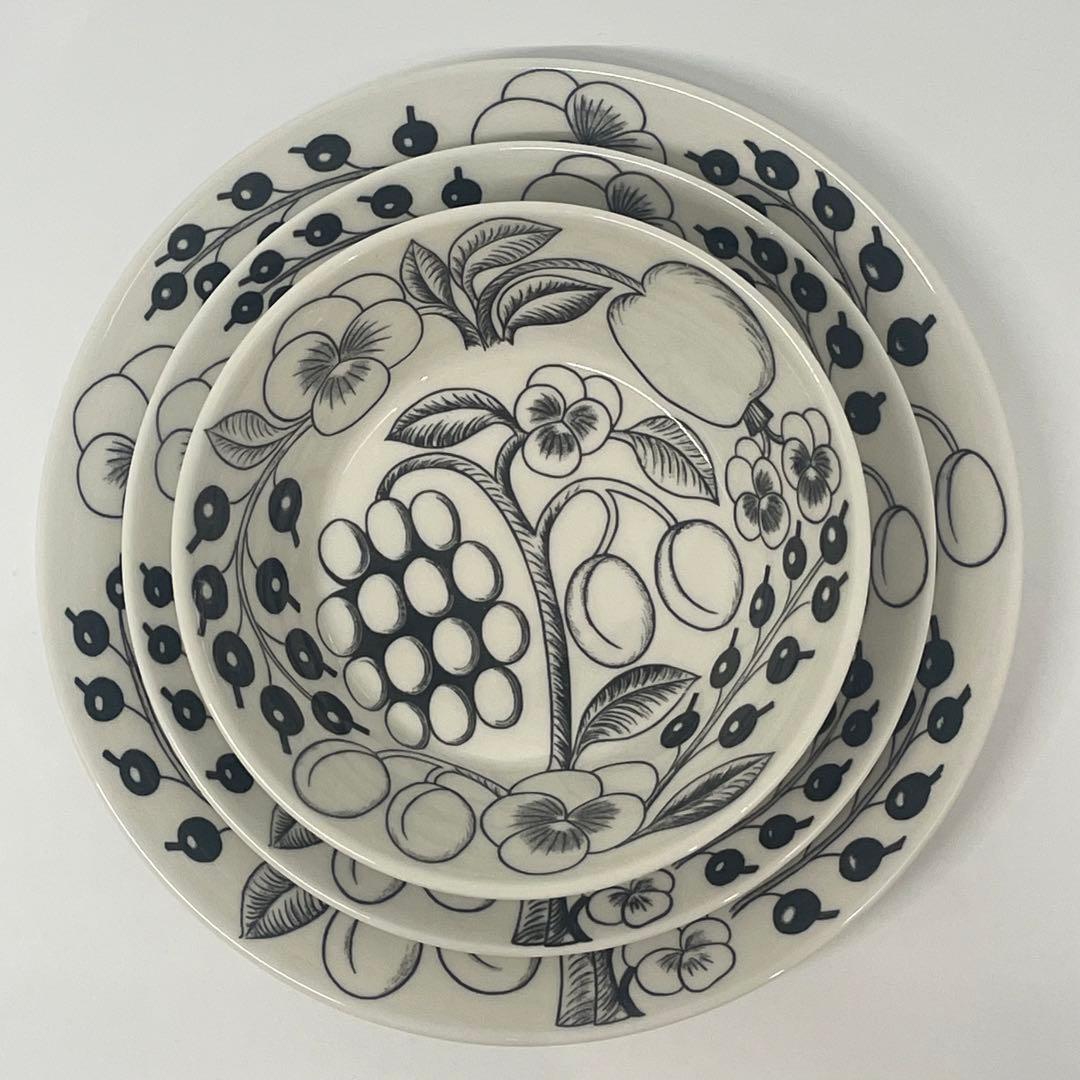 旧ロゴ　ARABIA アラビア　パラティッシ　ブラック 3種5点