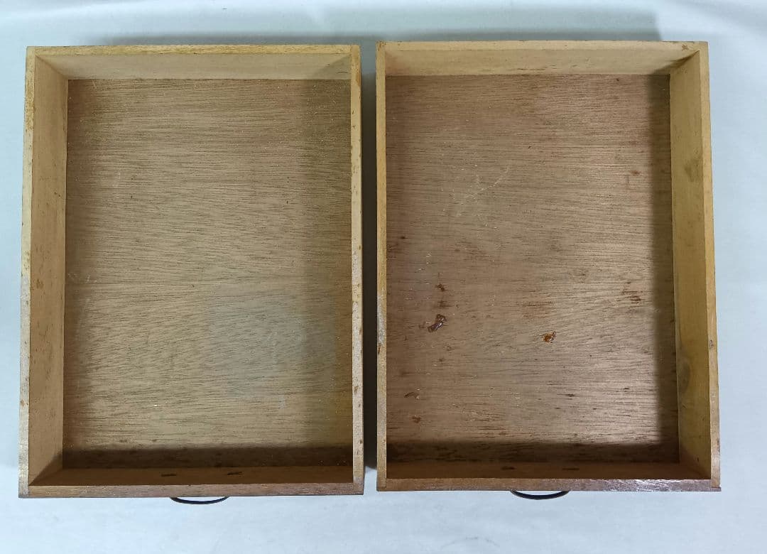 木製レターケース　引き出し　6段収納　昭和レトロ　書類入れ　小物入れ　ミニタンス