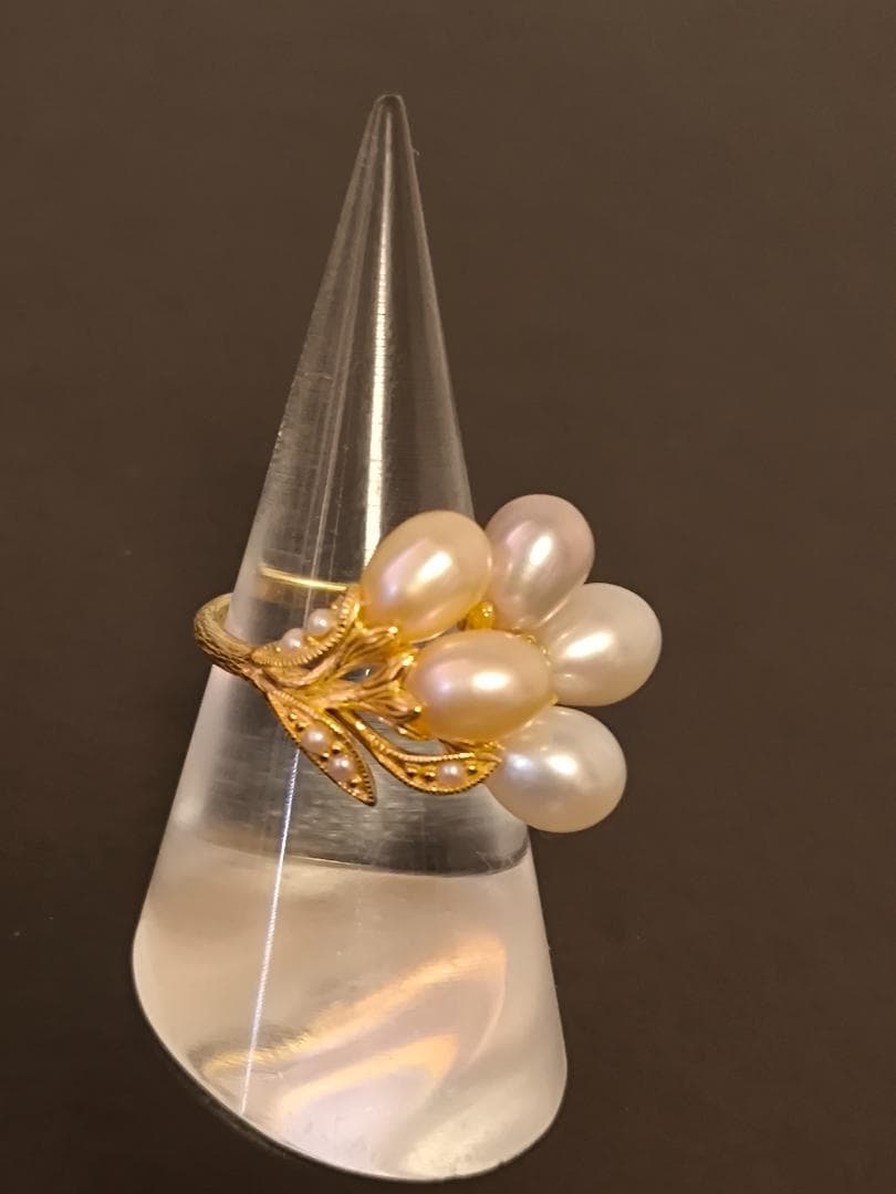 碌山 ROKUZAN ロクザン シルバー925 パール　ヴィンテージ　リング