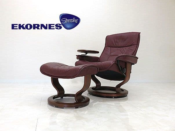 ぱ*え様 EKORNES/エコーネス 総革 ストレスレスチェア　１人掛けソファ/