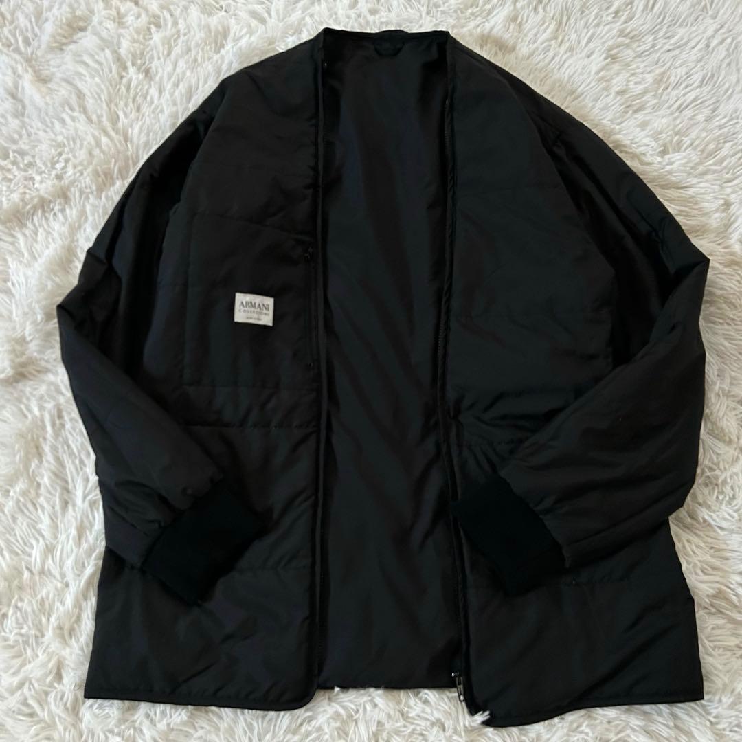 アルマーニコレツォーニ 中綿ライナー付 ステンカラーコート 50 XL相当