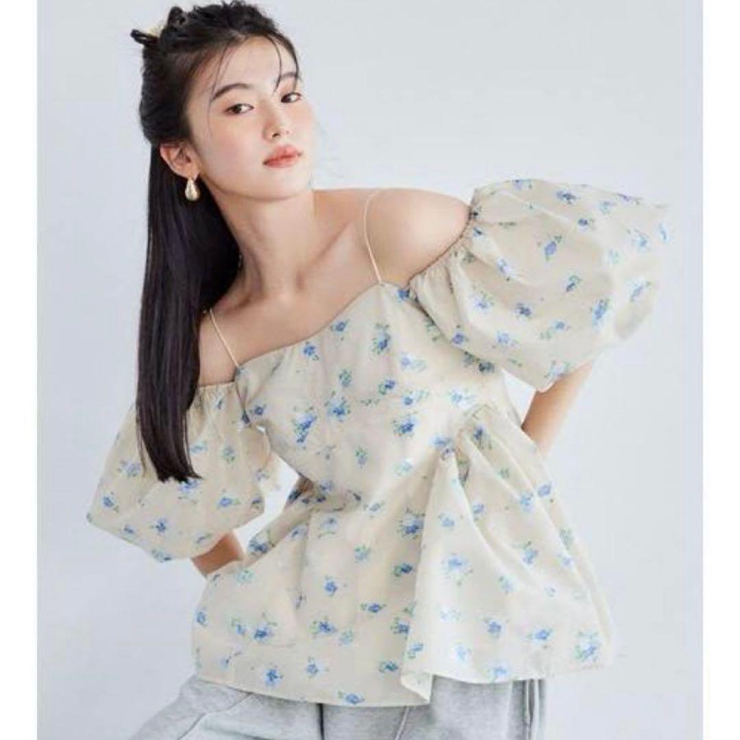 リリーブラウン 3wayシアージャガードペラムブラウス　FLOWER 正規品