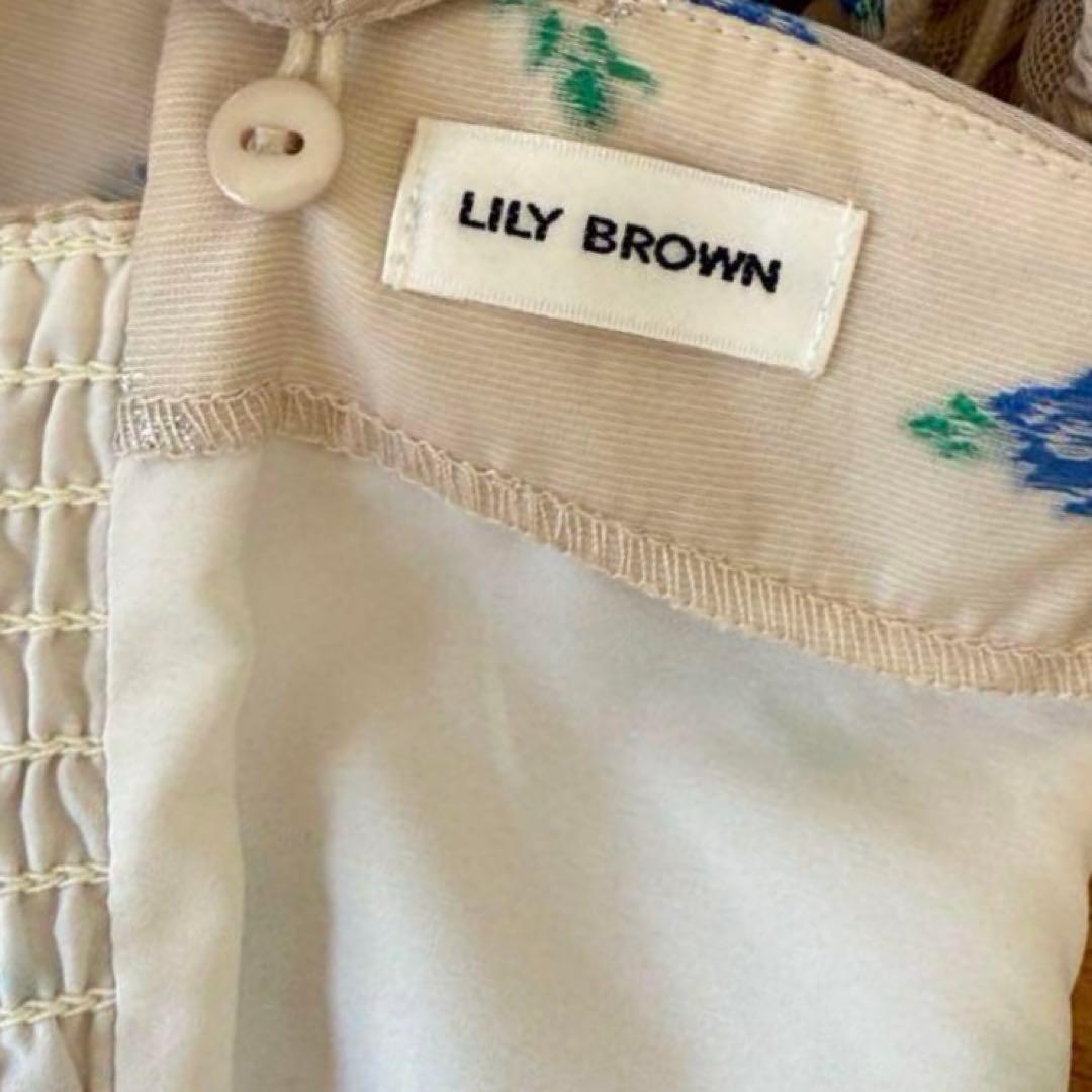 リリーブラウン 3wayシアージャガードペラムブラウス　FLOWER 正規品