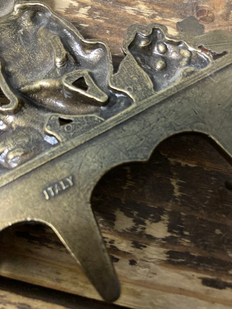 A 壁掛けインテリア　壁掛けミラー　ロココ調　エンジェル　ヨーロピアン　イタリア