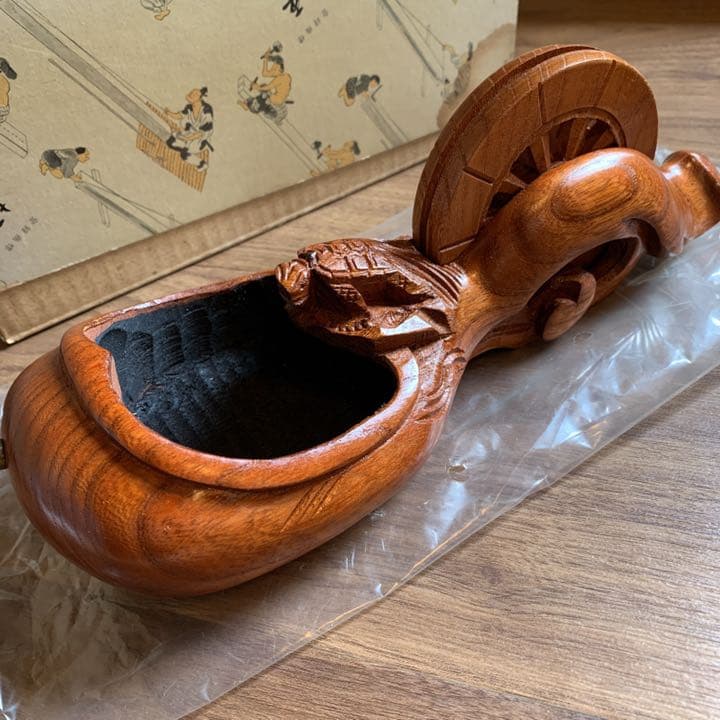 坪源 墨つぼ 墨壺 カメ坪 神代仕上 255mm 欅 宮大工 大工 神社仏閣