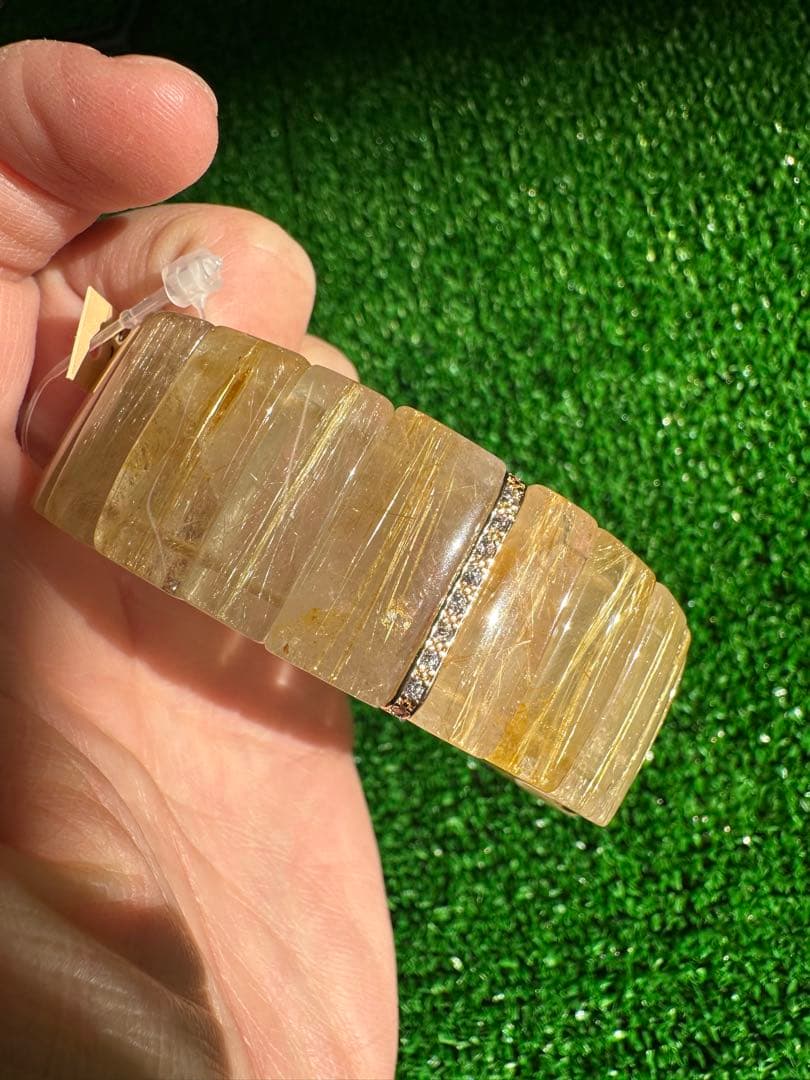 ゴールドルチルクォーツ ブレスレット