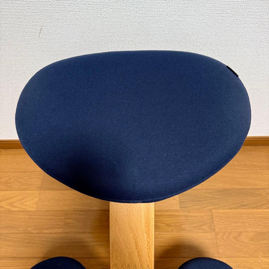 【美品】バランスイージー Rybo リボ社 バランスチェア ネイビー 姿勢改善