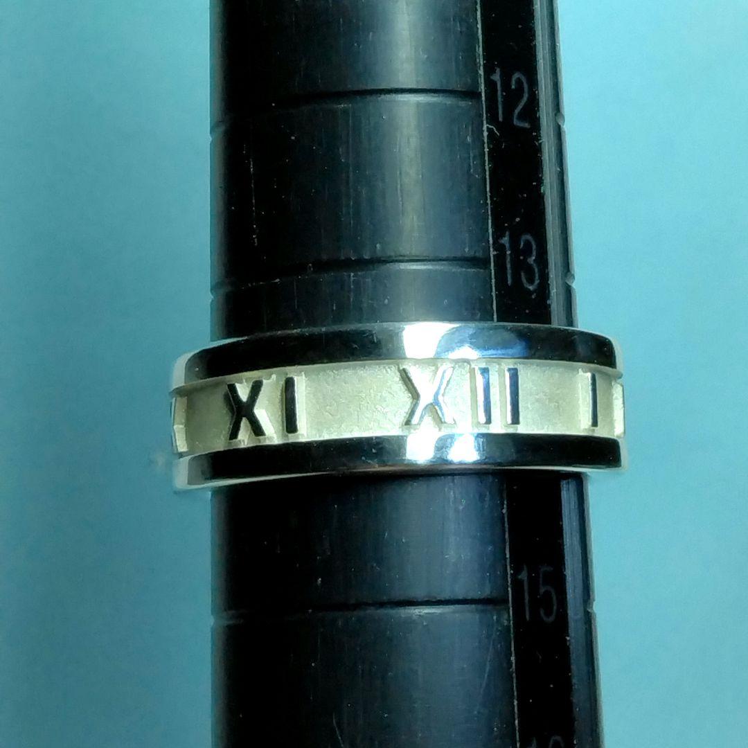 ティファニーアトラスリング 14号弱　新品仕上げ　ほぼ無傷未使用に近い