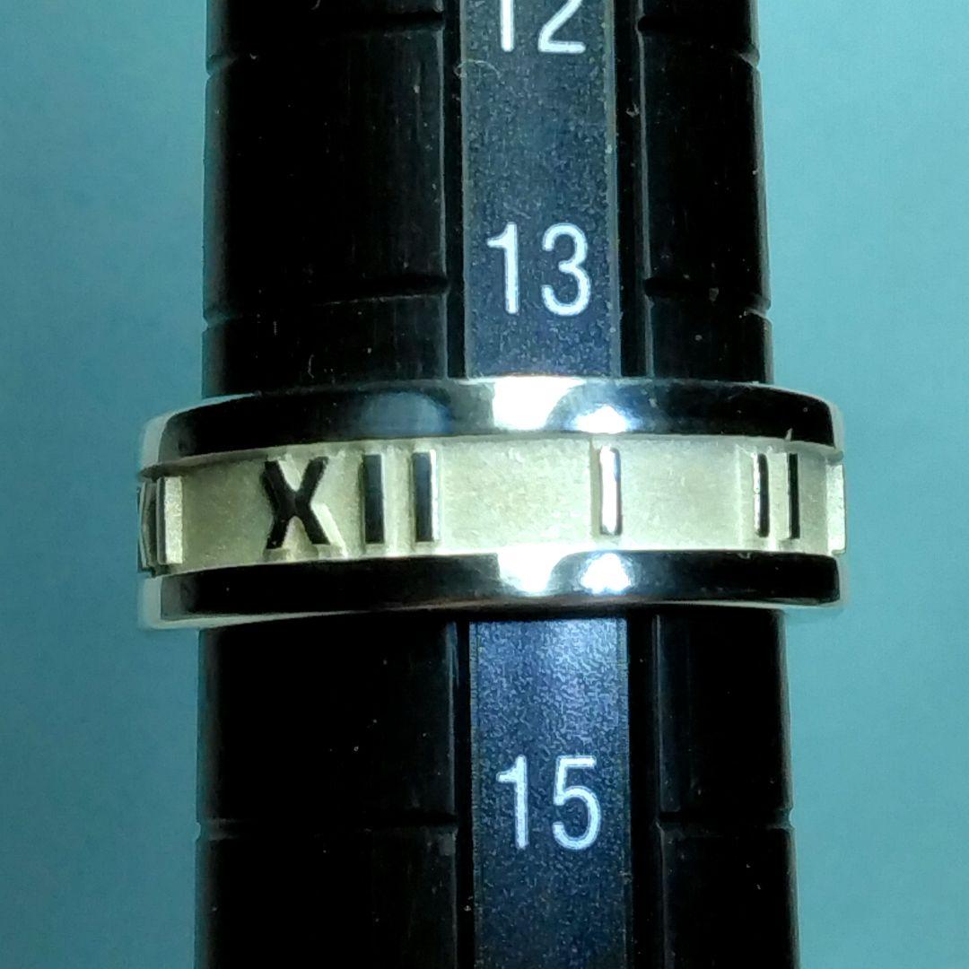 ティファニーアトラスリング 14号弱　新品仕上げ　ほぼ無傷未使用に近い