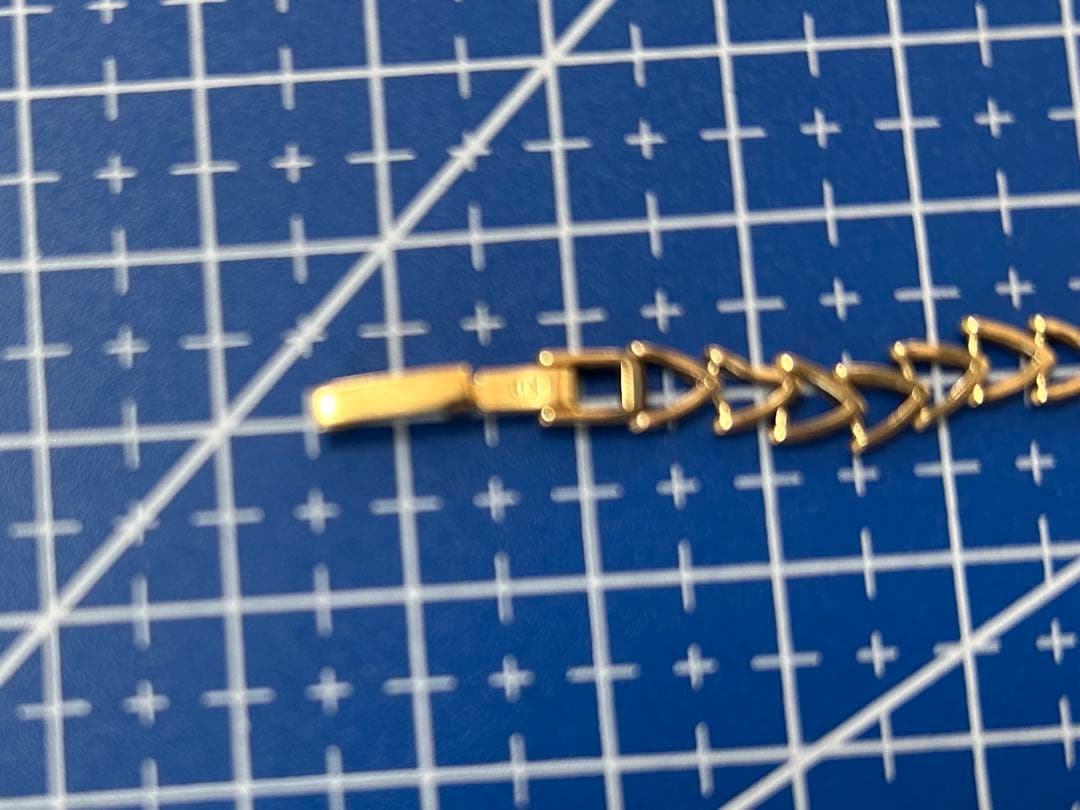 k18 YG デザインブレスレット　ビンテージ　21㎝　ユニセックス