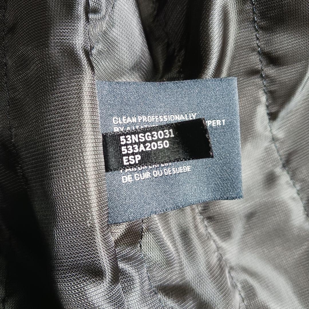 コールハーン　　レザージャケット　ダークブラウン　ラムスキン　Mサイズ