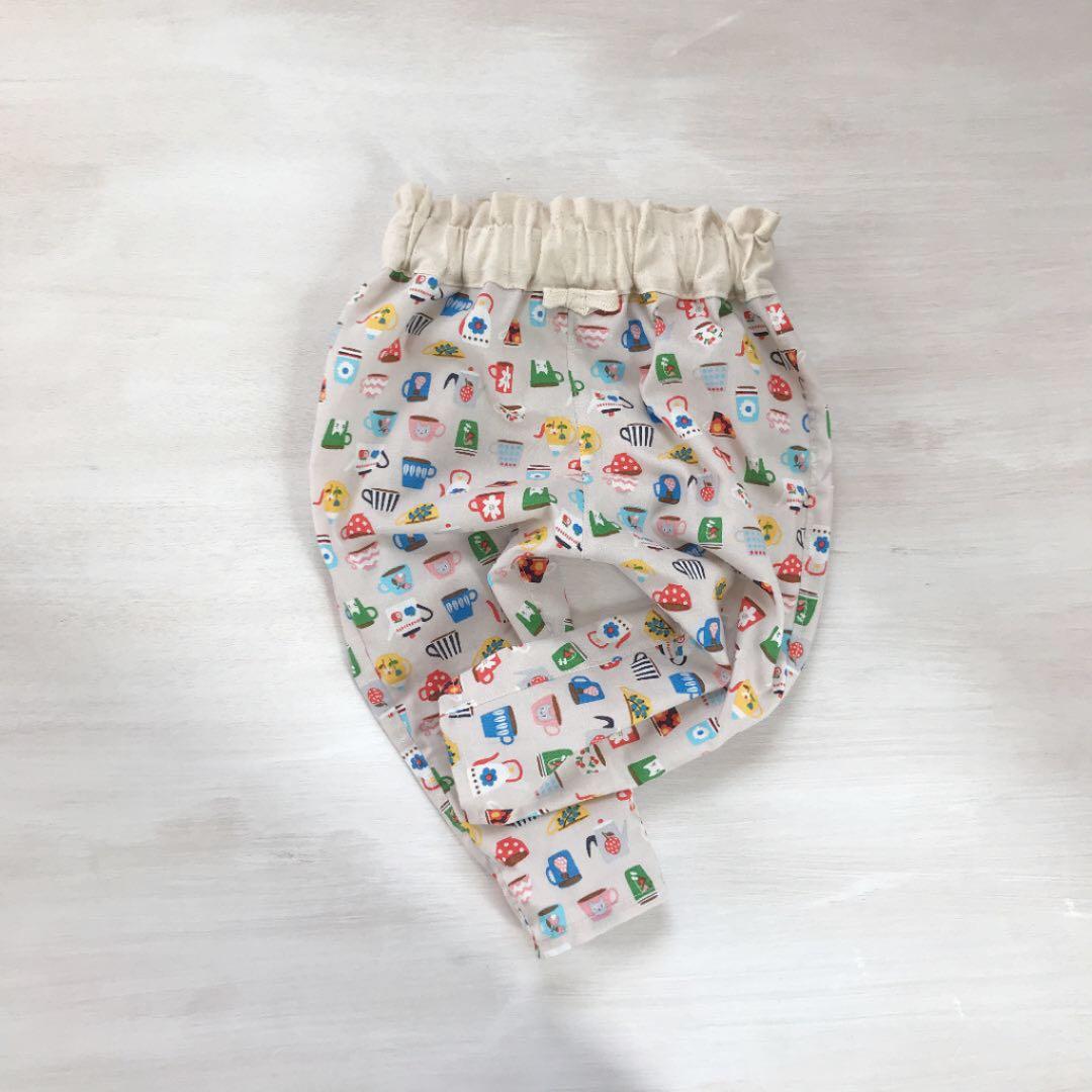 【90】コップ　サルエルパンツ　ハンドメイド　ズボン