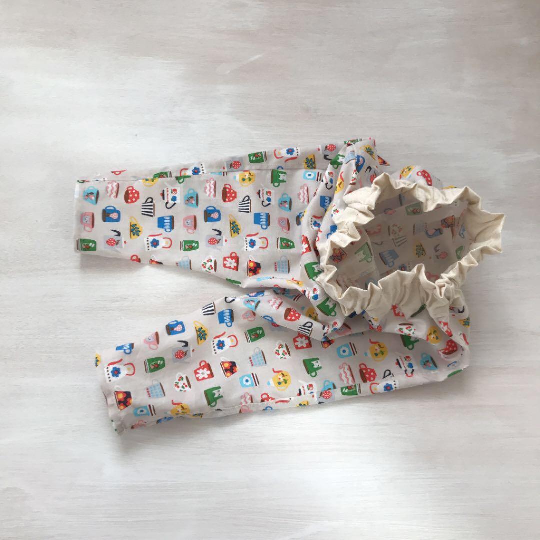【90】コップ　サルエルパンツ　ハンドメイド　ズボン