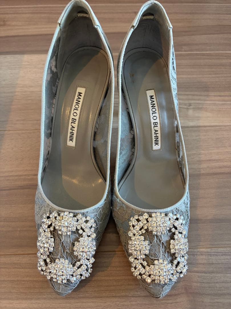 MANOLO BLAHNIK マロノブラニク　ハンギシ　パンプス　36 1/2