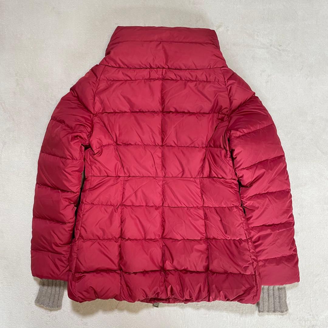 【美品】 ヘルノ ポーラテック ダウンジャケット ニット切替 L 40