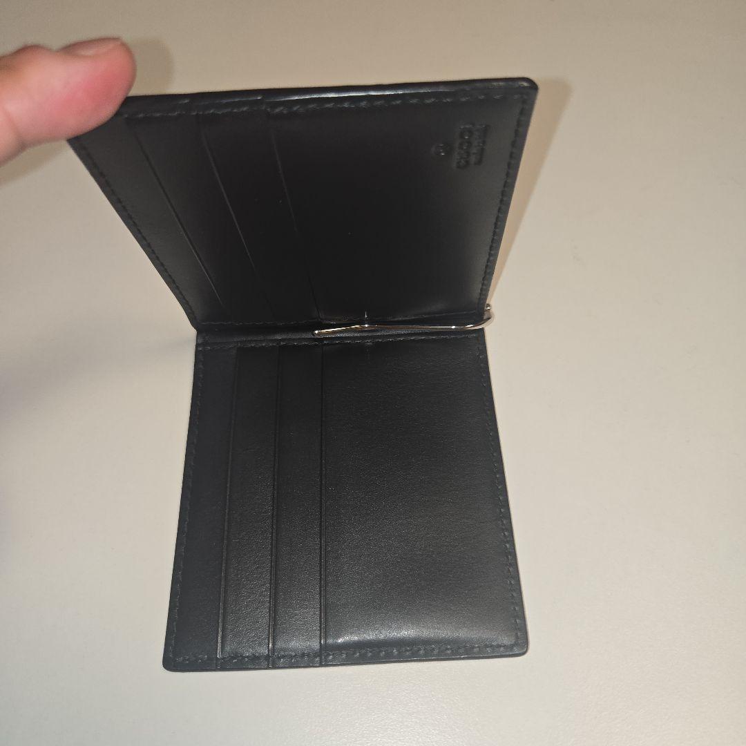 [最終値下げ]GUCCI ブラック GGパターン マネークリップ