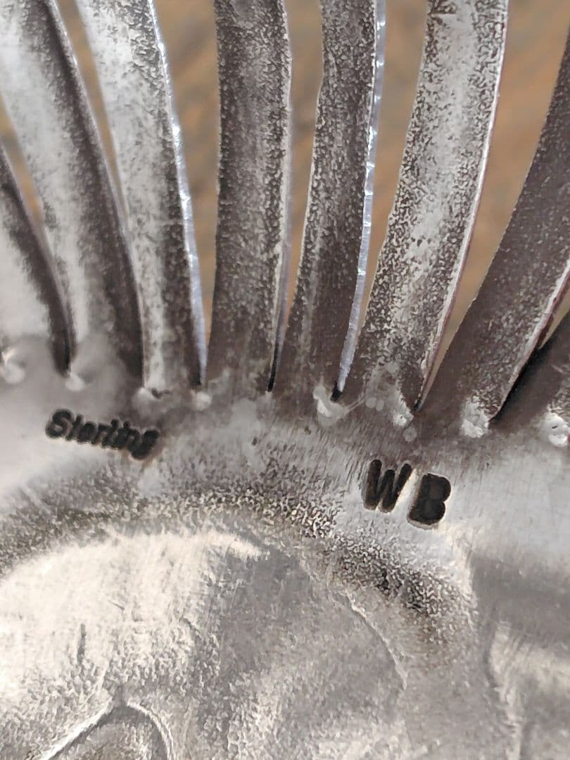 Wilbert Benally スプリット シルバー ワイド バングル ナバホ