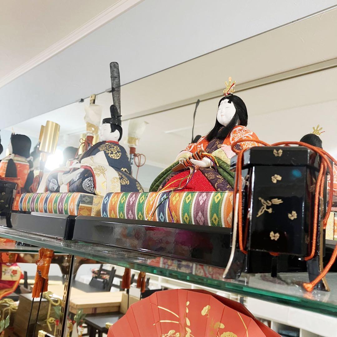 美品　貝桶　①真多呂人形　木目込み雛人形の貝桶　木製