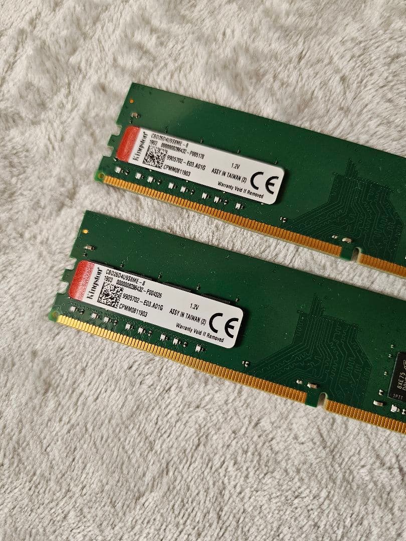 Kingston DDR4 2666 8GB ×2 計 16GB メモリー