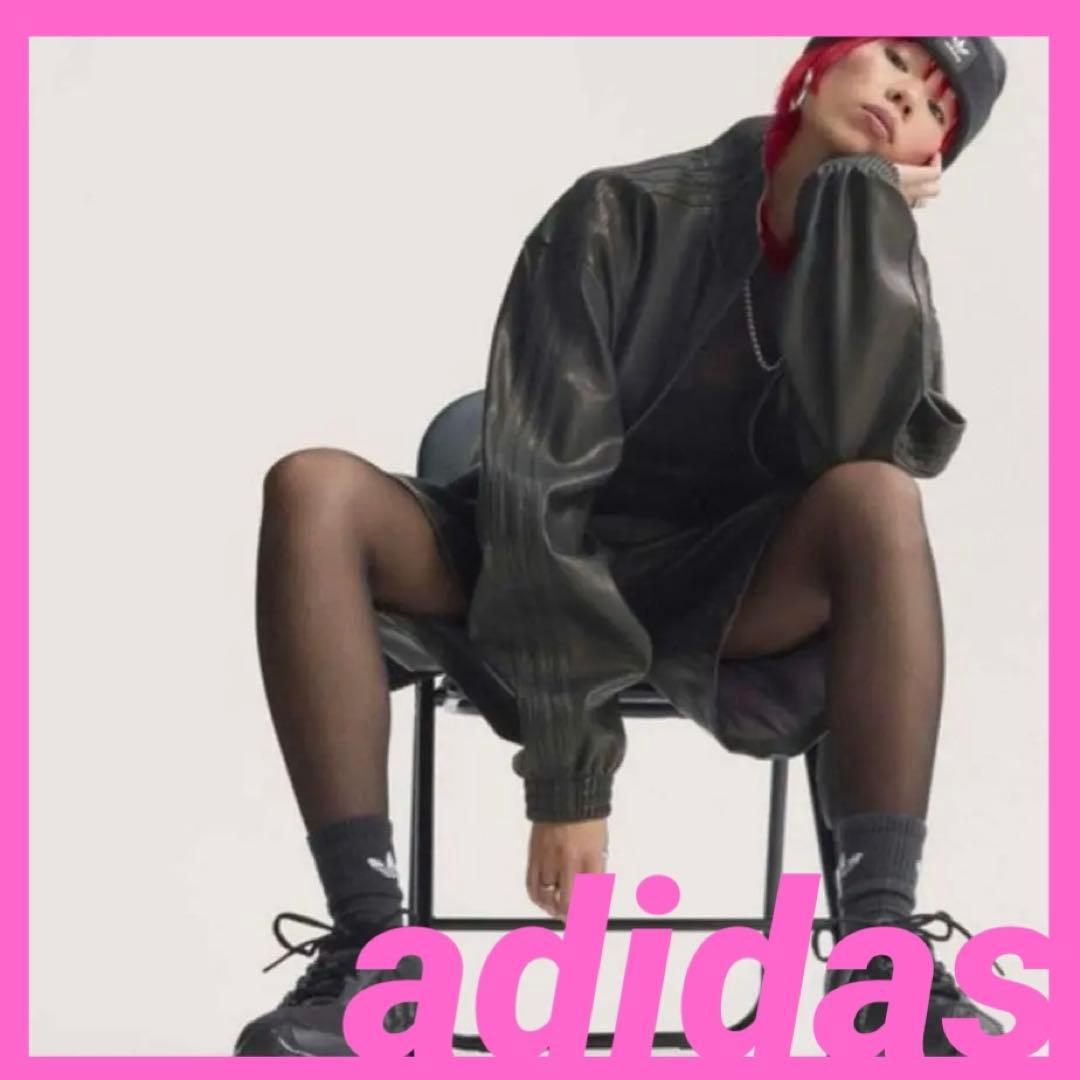 マル様　ファイヤーバード オーバーサイズ レザートラックトップ アディダス2XL