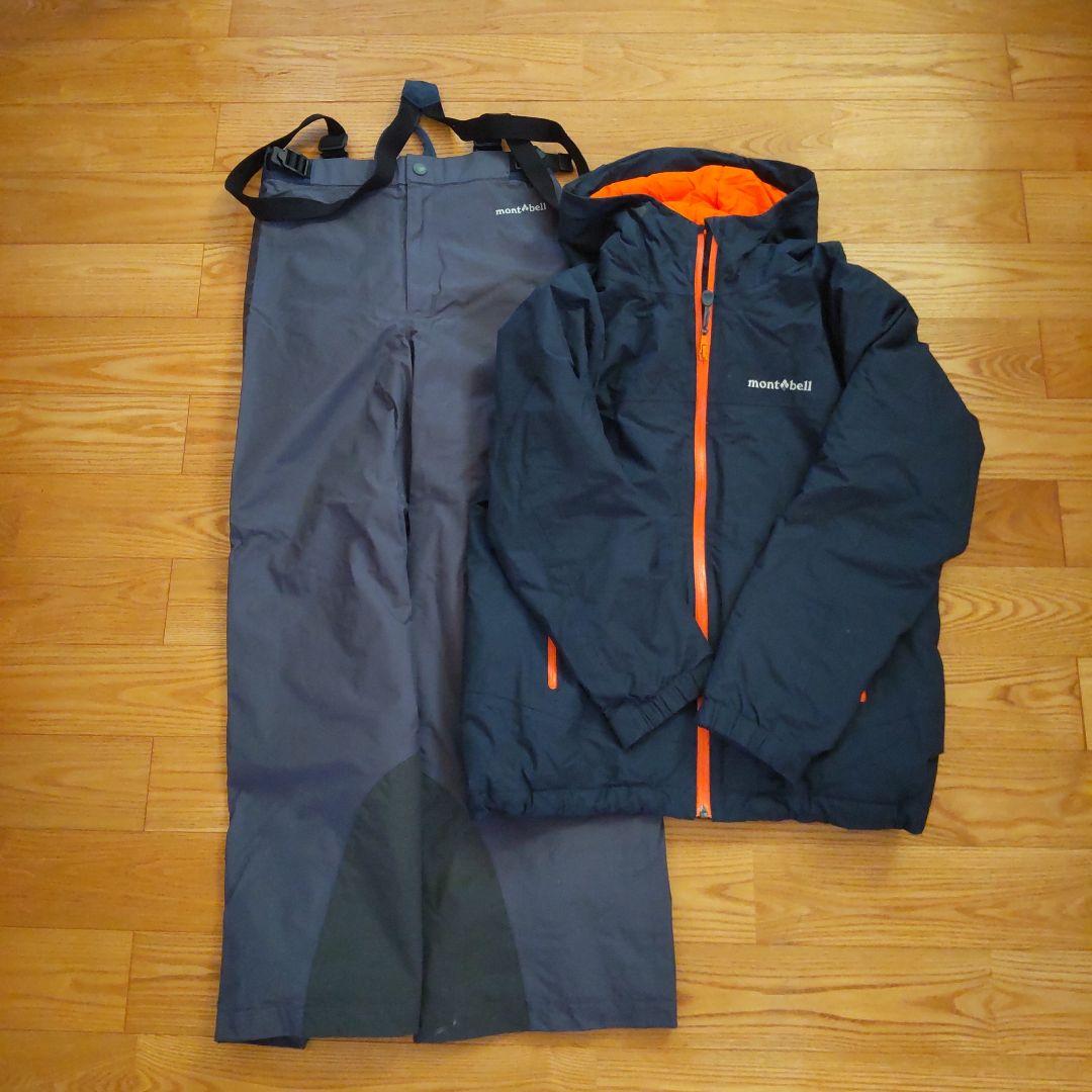montbell 子ども用スキーウェア 上下セット 150cm