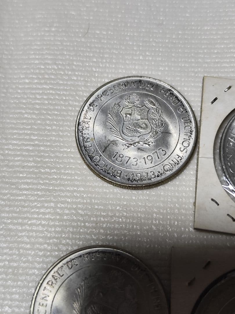 日本ペルー修好100周年記念　100ソル銀貨 記念硬貨