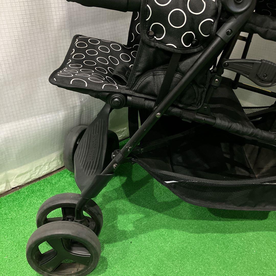 キンダーワゴン 2人乗り DUO シティ HOP ブラック 即日発送 送料無料