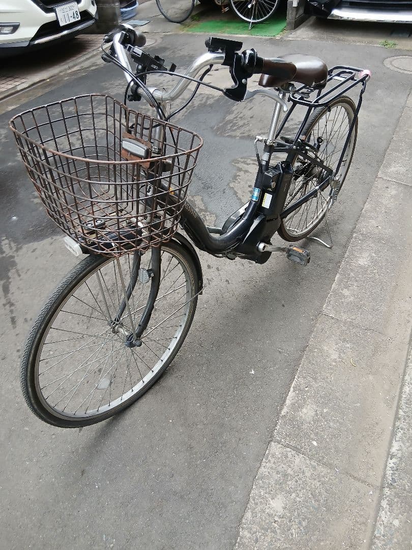「ブリジストン」アシスタ電動アシスト自転車 シティタイプ 前カゴ付き