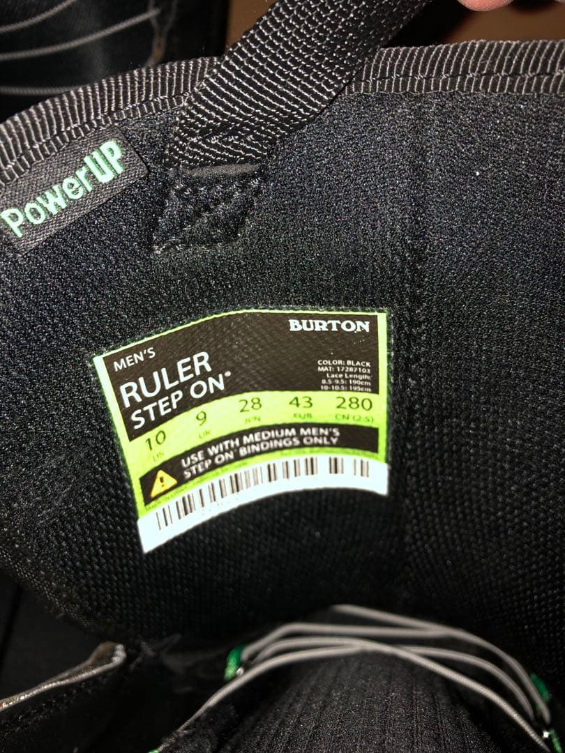 BURTON RULER スノーボードブーツ　ステップオン　バインディングセット