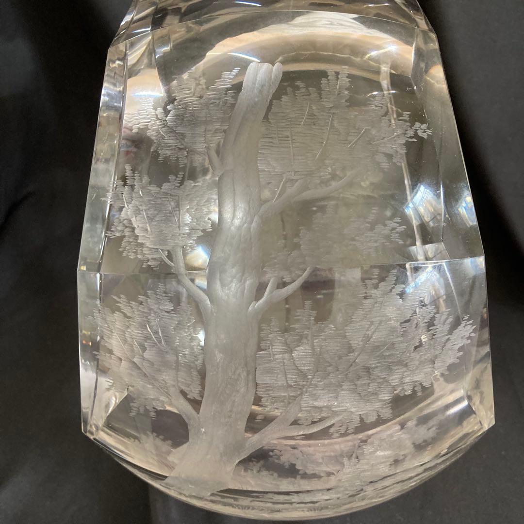 モーゼル　花瓶　馬　高さ約26cm