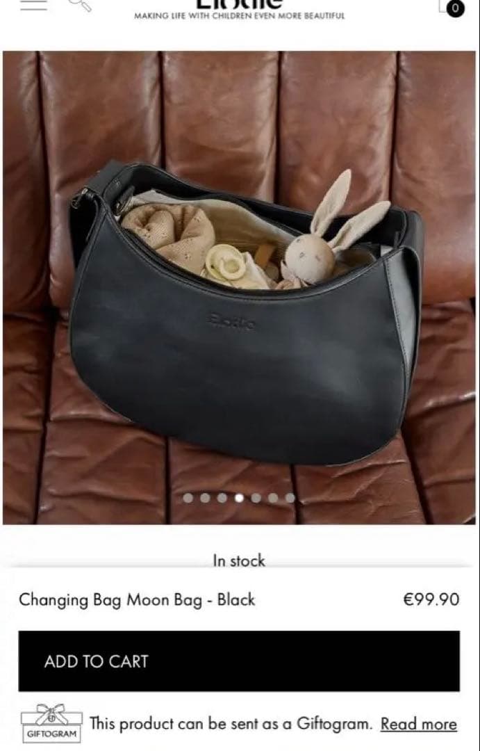 ELODIE ベビーカーバッグ Black ブラック マザーズバッグ