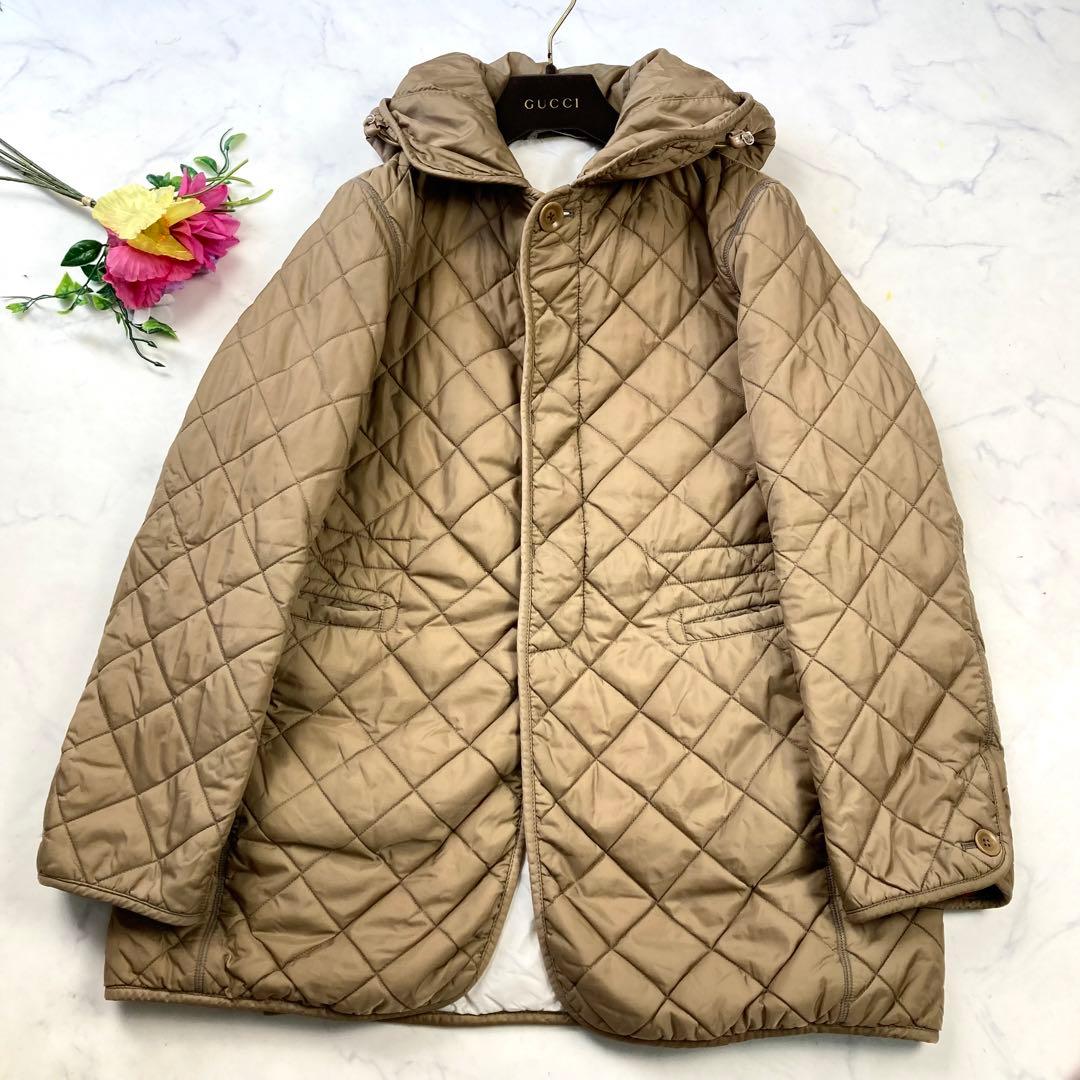 美品 45rpm プリマロフト キルティング ウエストブラウジングコート 3