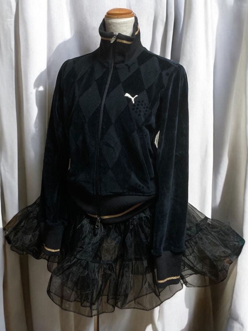 00sPUMA定価6万✴︎ベロアy2kトラックJKフェアリーグランジパンクロック