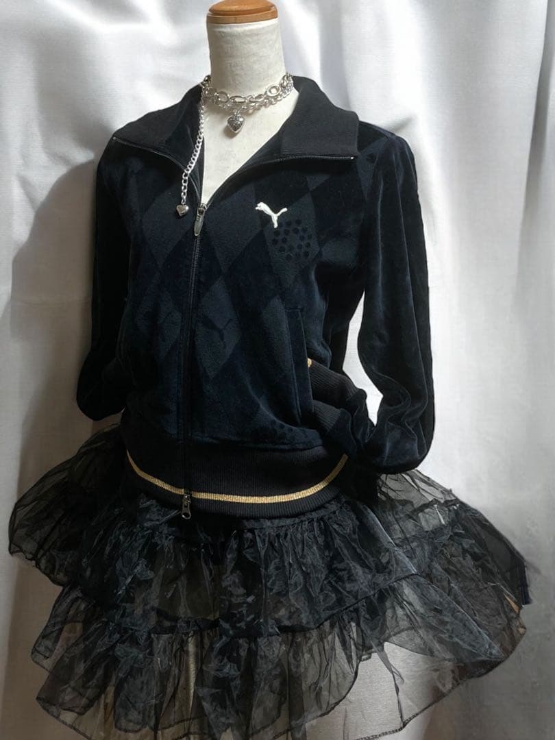 00sPUMA定価6万✴︎ベロアy2kトラックJKフェアリーグランジパンクロック