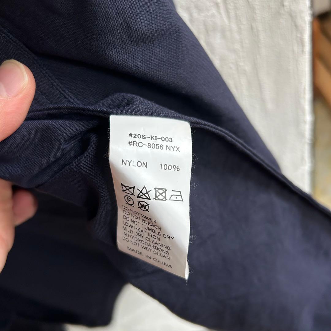 美品 ORCIVAL ベルテッド ナイロンコート BSHOP ネイビー