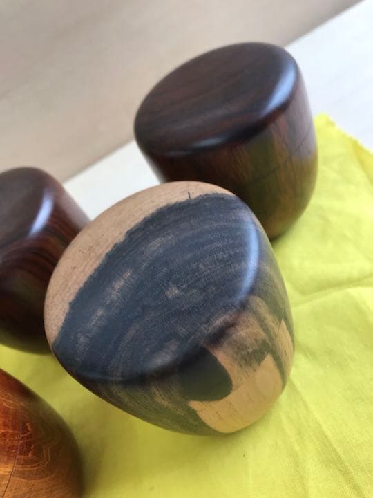 棗　骨董　桑　欅　黒柿　カリン　紫檀　茶道具　国産　手作り