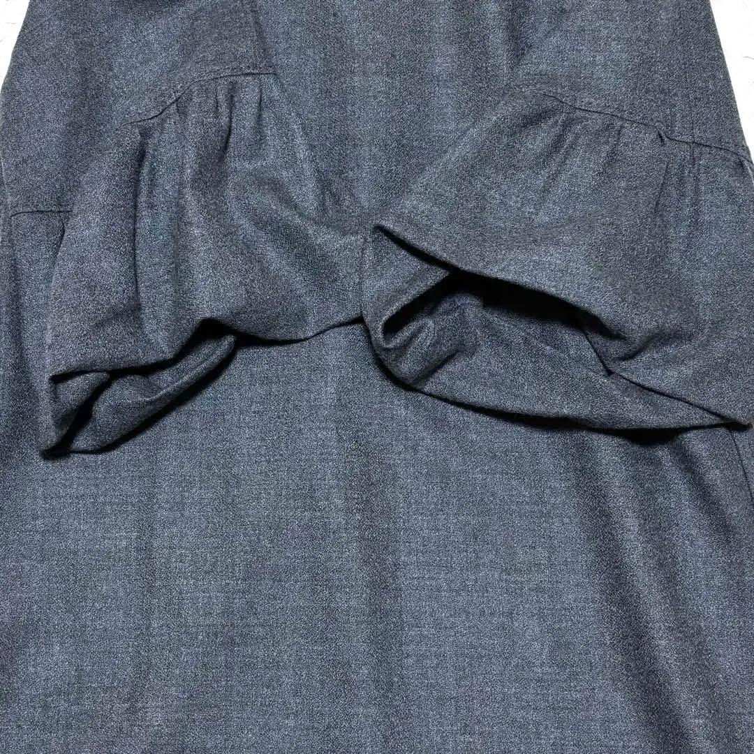 美品＊ADOREアドーア＊ウールアムンゼンワンピース　グレー　S〜M