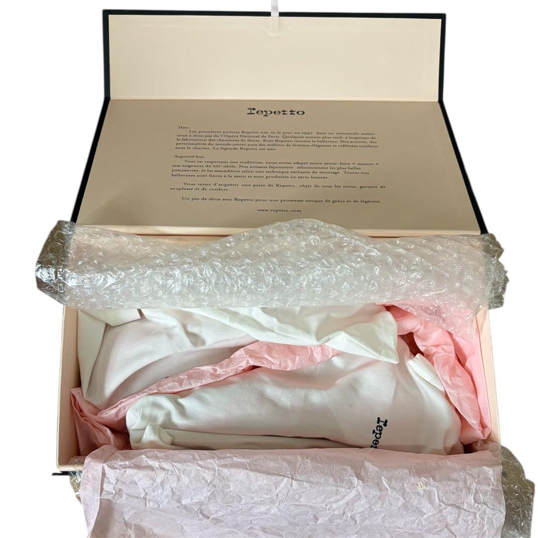 未使用級✨repetto パンプス パナム コーラルピンク エナメル 24㎝