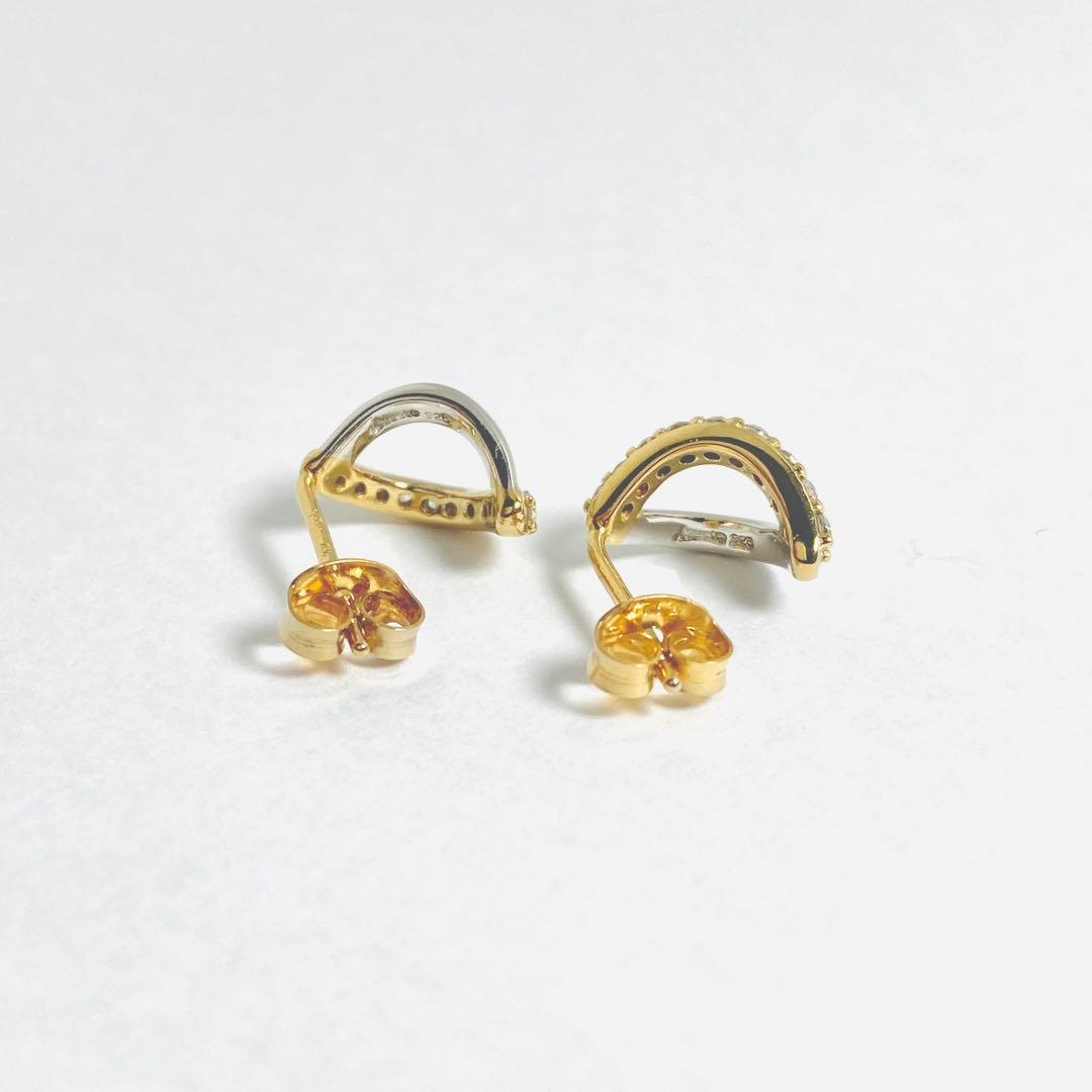 Jouete ピアス ジルコニア コンビカラー