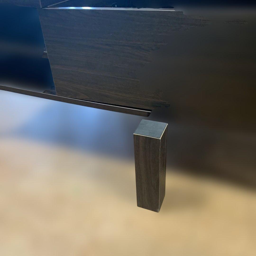 リフトトップローテーブル ダークブラウン