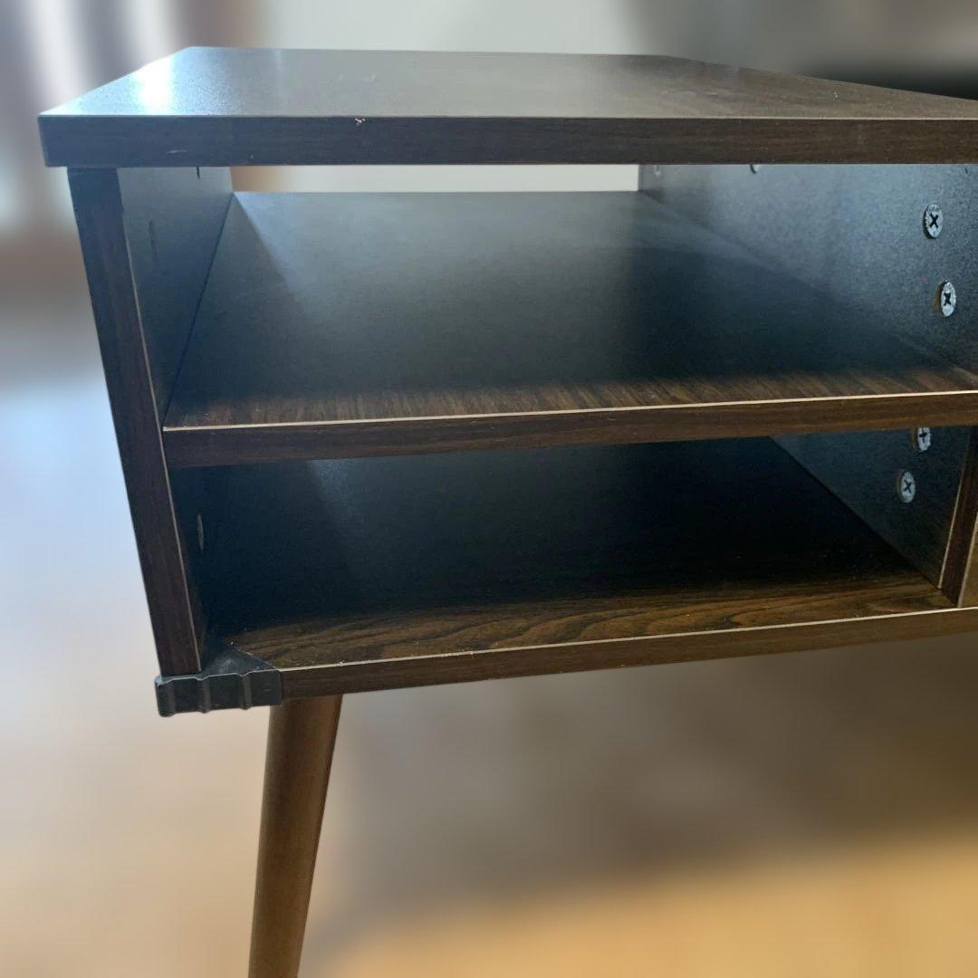 リフトトップローテーブル ダークブラウン