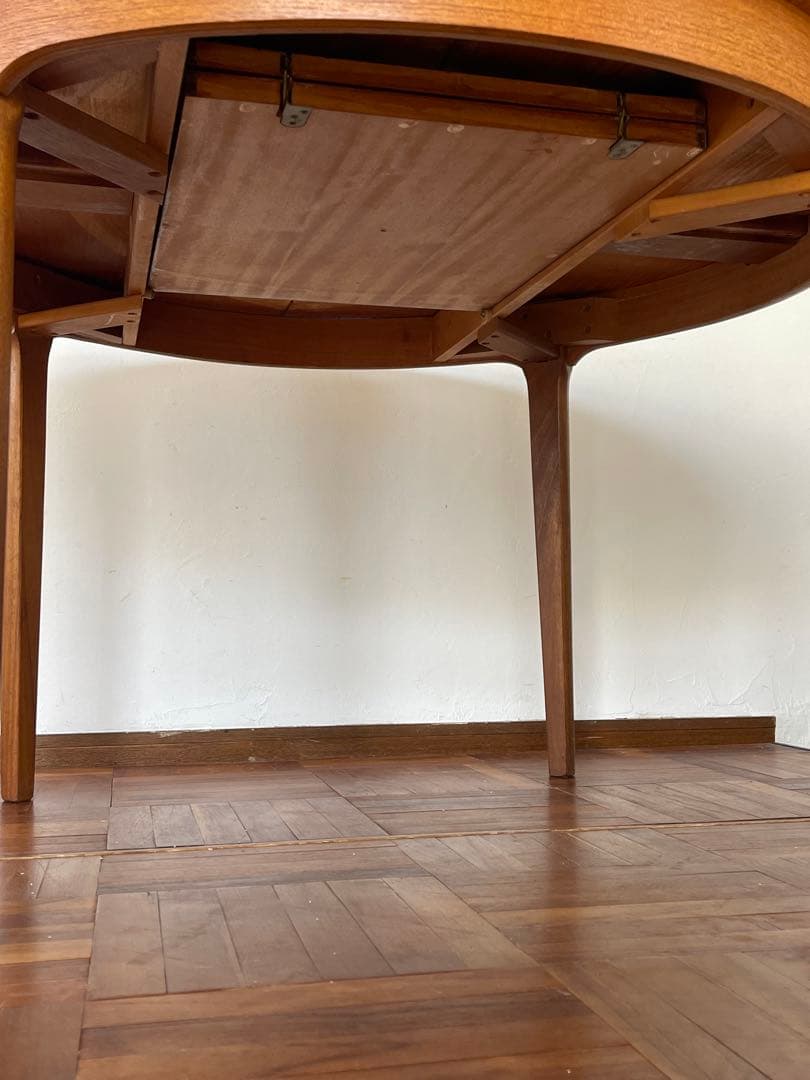 イギリス ヴィンテージ Nathan ラウンド エクステンション テーブル