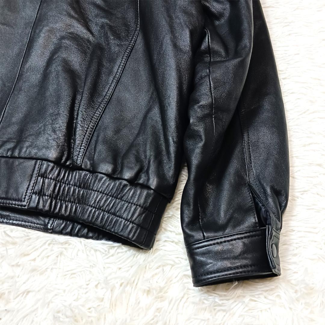 大きいサイズ✨　フライトジャケット　a2　g1　ボア　2way　短丈　本革　黒