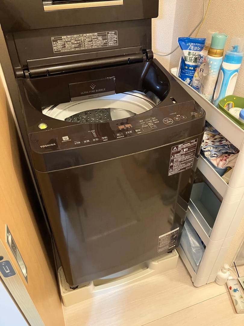 東芝TOSHIBA 縦型洗濯機(AW-10SD8) ボルドーブラウン