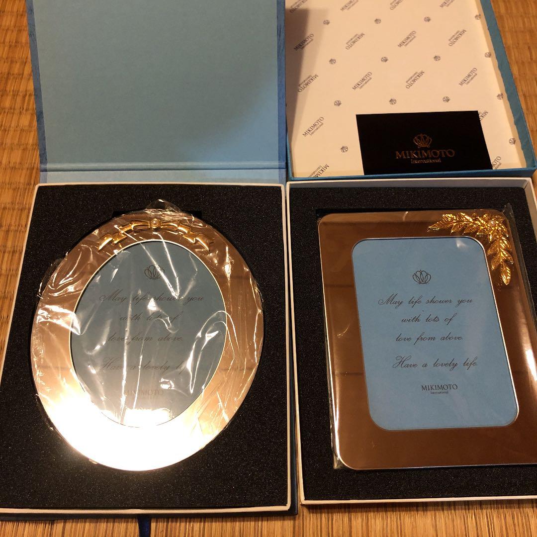新品 ミキモト 真珠 フォトフレーム 2個