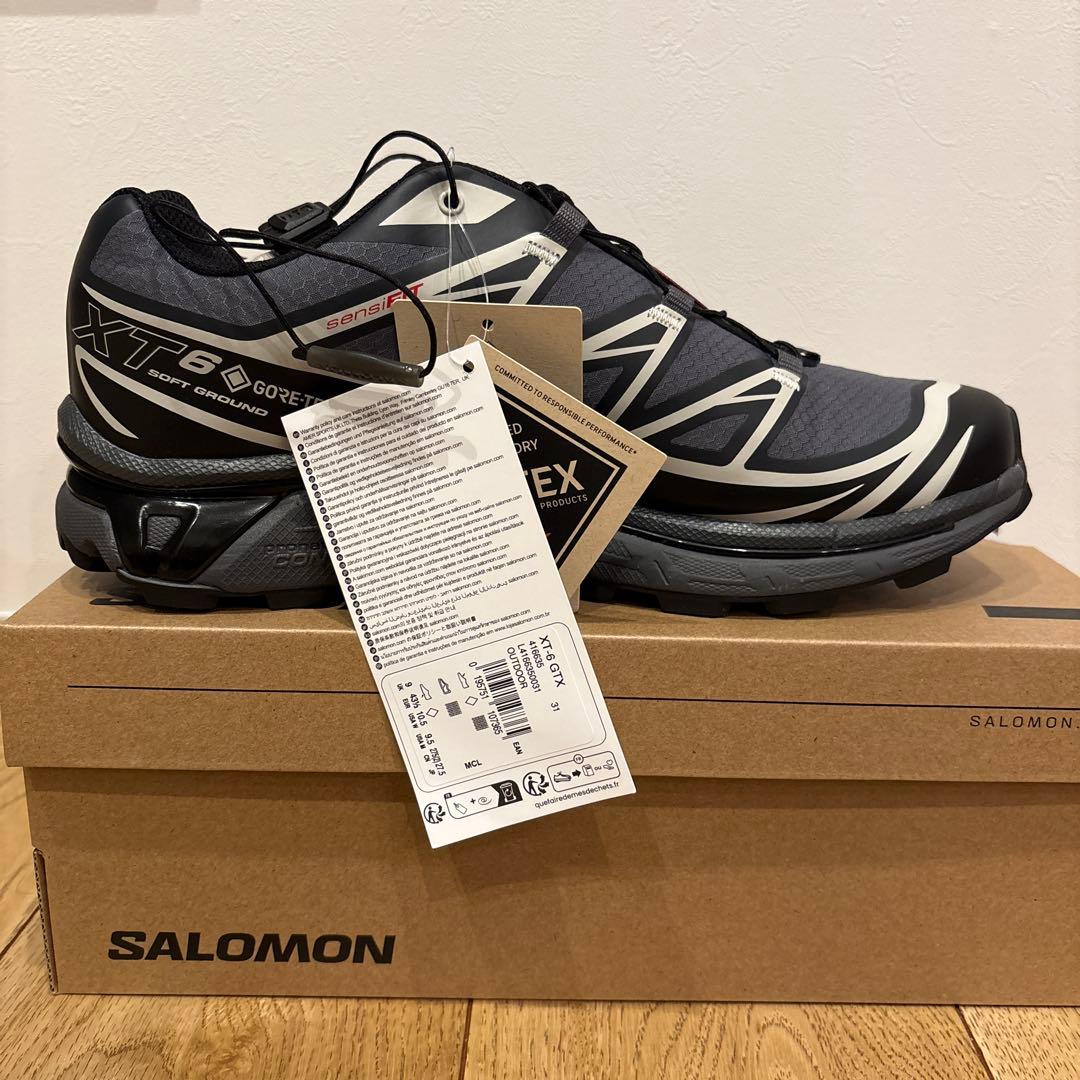 靴 SALOMON XT-6 GTX Black/Ebony/LunarRock