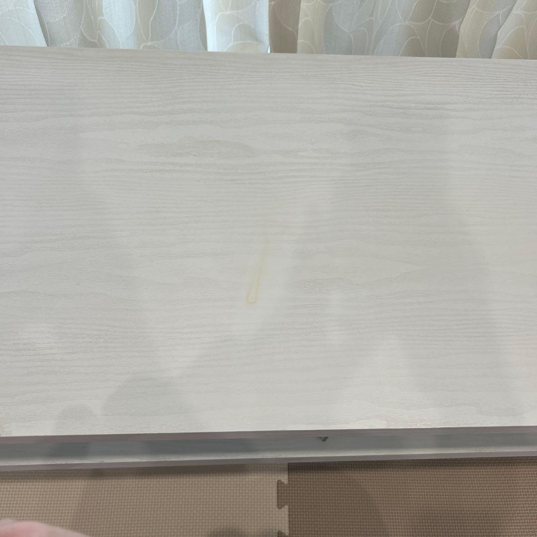 【カメ一】テレビ台 ローボード 幅120cm ホワイト　ガラス　収納つき