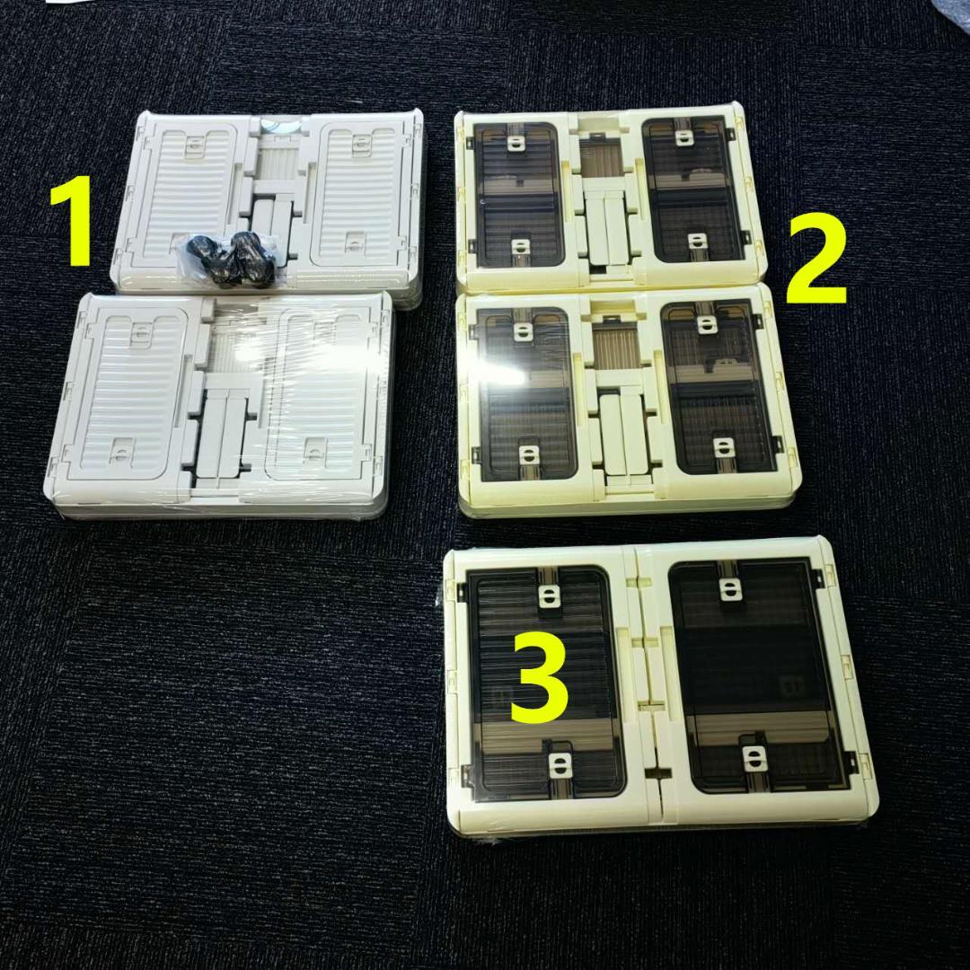 収納ボックス 透明収納ボックス キャスター付き 4個セット